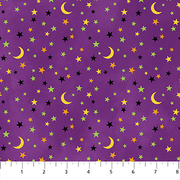 Gnomes Night Out - Moon & Star Toss on Purple