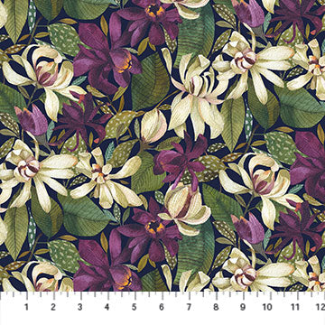 Avalon - Packed Floral on Navy