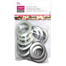 Load image into Gallery viewer, UNIQUE HOME Curtain Eyelets - 36mm 1.4&quot; - Granite - 10 pcs.
