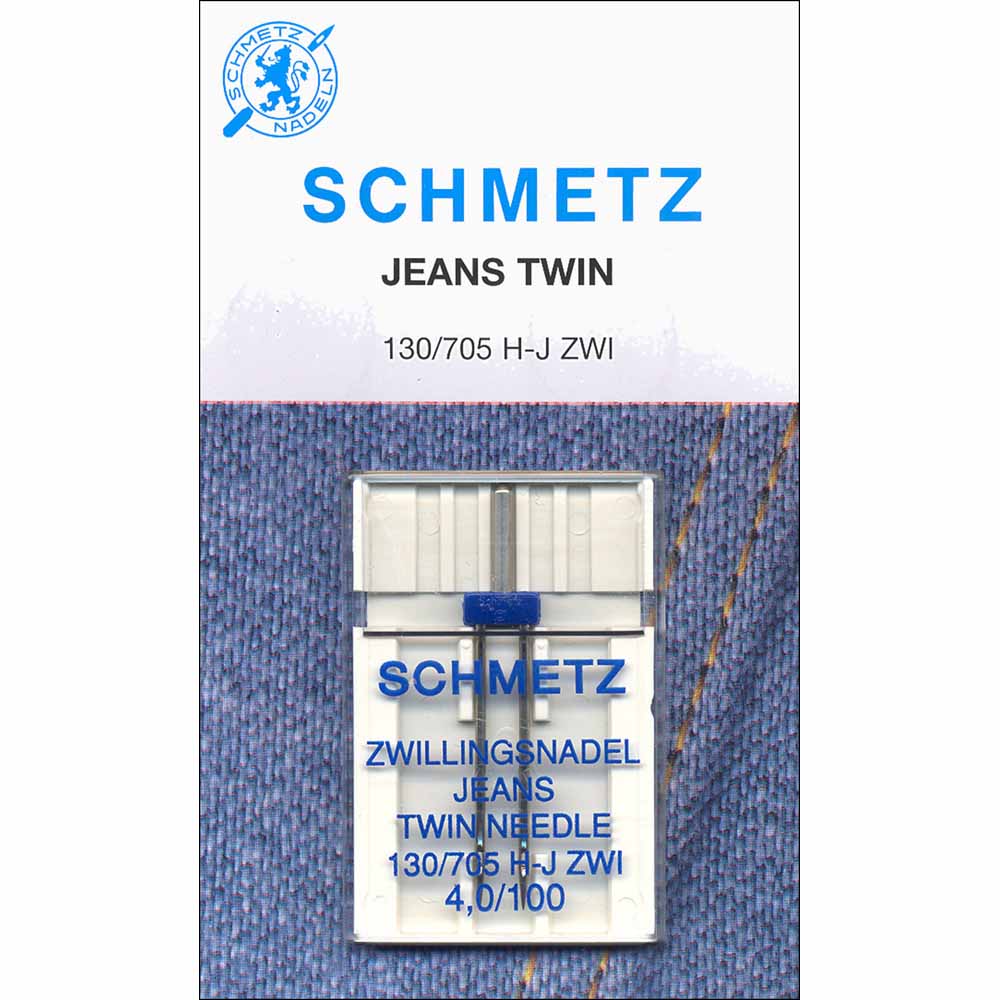 SCHMETZ #1738 Denim Twin Needles Carded - 100/16 4mm - 1 count