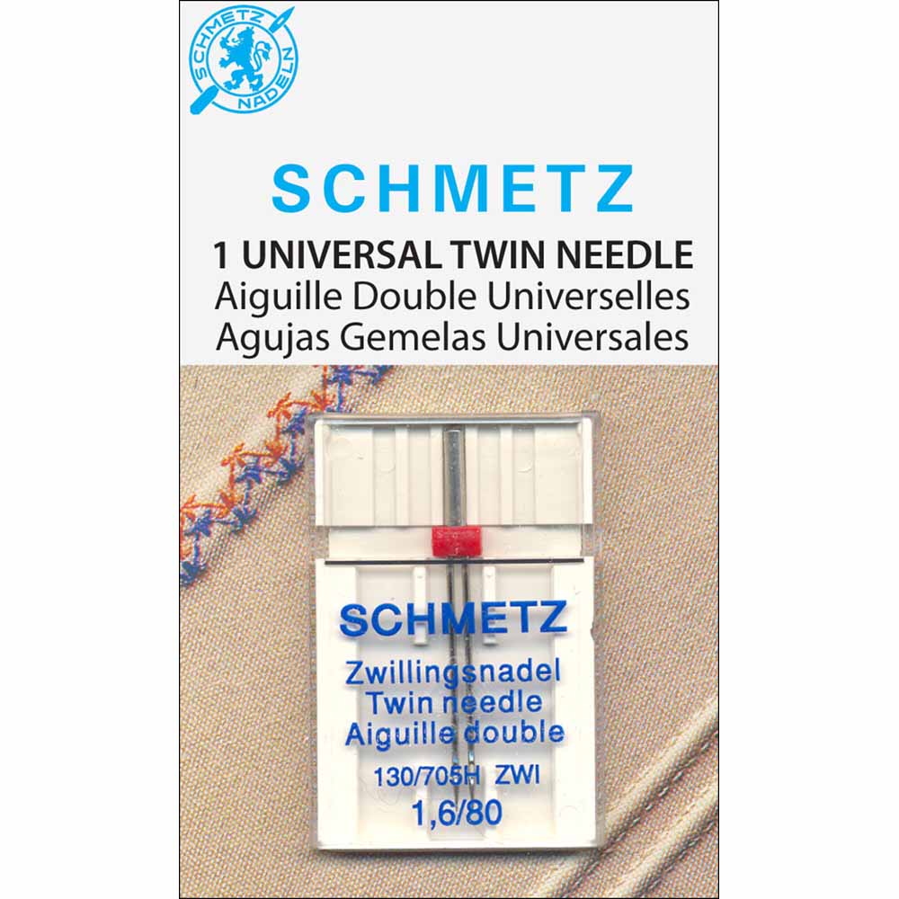 SCHMETZ #1777 Twin Needle Carded - 80/12 - 1.6mm - 1 count