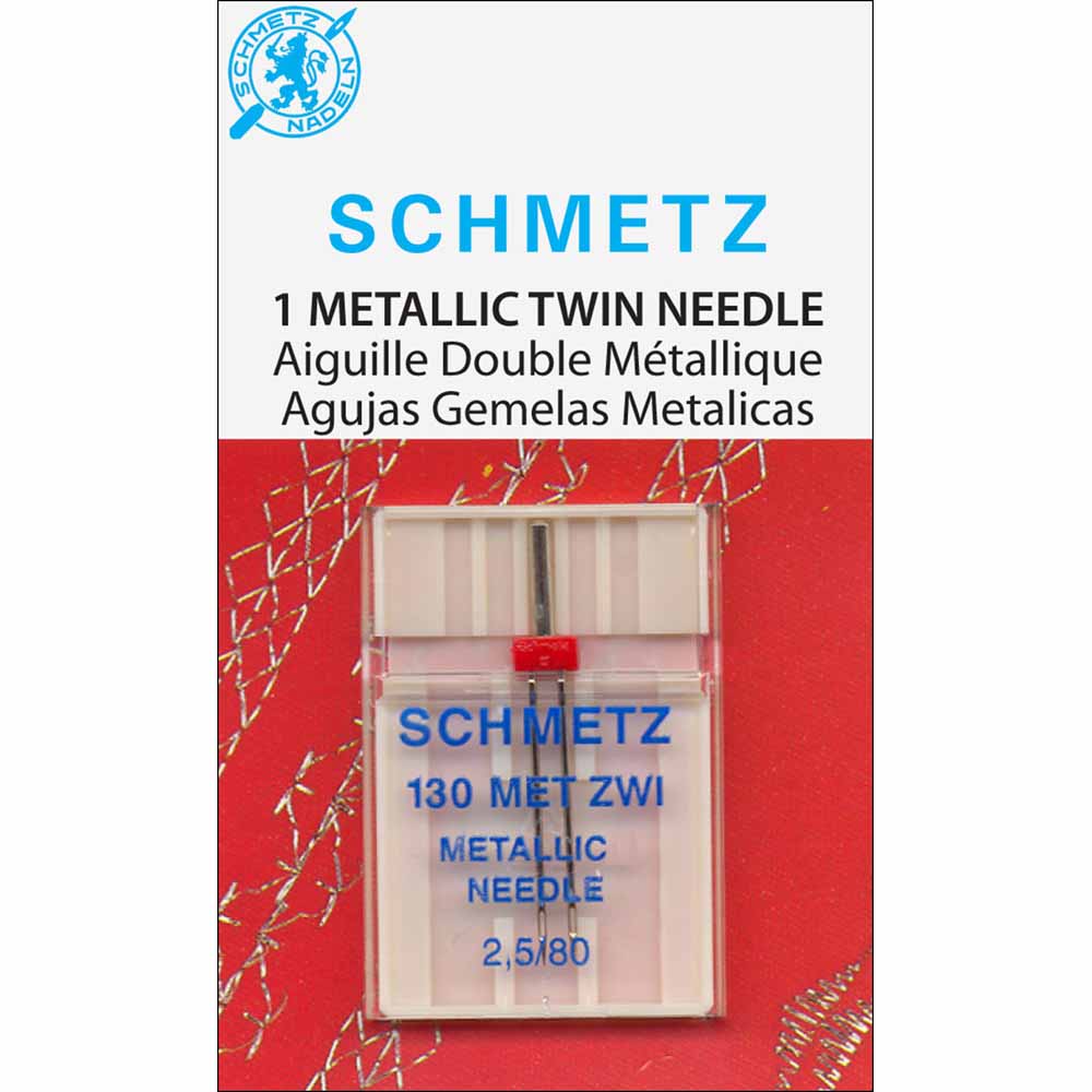 SCHMETZ #1744 Metallic Twin Needle Carded - 80/12 - 2.5mm - 1 count Product Code: 	9017588