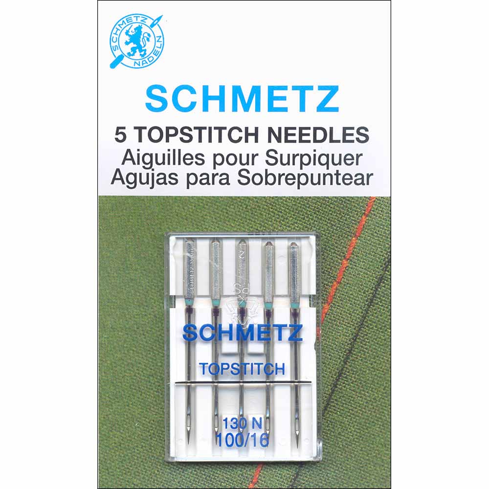 SCHMETZ #1798 Topstitch Needles Carded - 100/16 - 5 count