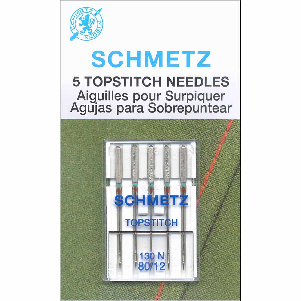 SCHMETZ #1792 Topstitch Needles Carded - 80/12 - 5 count