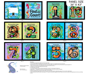ABC 123 Book Panel