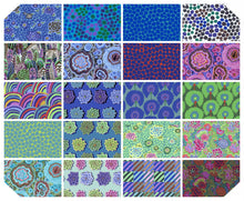 Load image into Gallery viewer, Kaffe Fassett 6&quot; Strips, 20pc - Neptune
