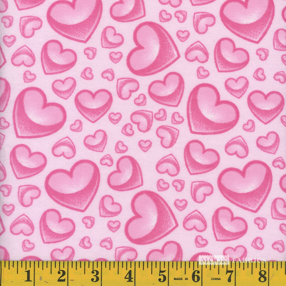 Pink Heart Flannel