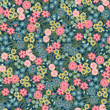 Load image into Gallery viewer, Vintage Flora - Ground Cover Floral, Dark Blue
