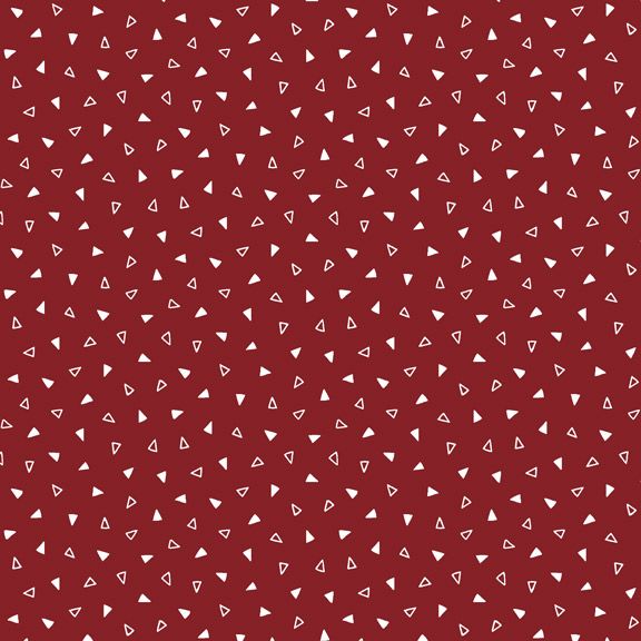 Sketchboard - Tiny White Triangles on Dark Red