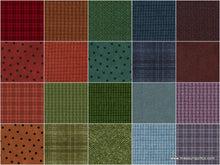 Load image into Gallery viewer, Woolies Flannel Colors 5&quot; x 5&quot; Squares , 42 pieces
