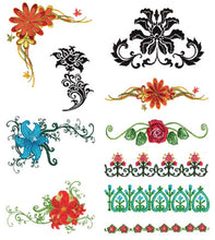 Load image into Gallery viewer, Floriani Embroidery Design Collection - Floral Borders and Corners by Walter Floriani
