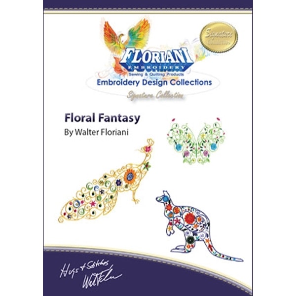 Floriani Embroidery Design Collection - Floral Fantasy by Walter Floriani