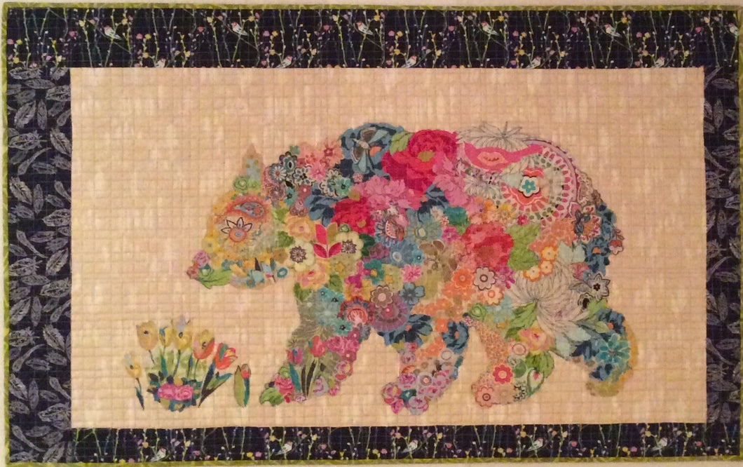 Paisley Bear Collage Quilt Pattern by Laura Heine