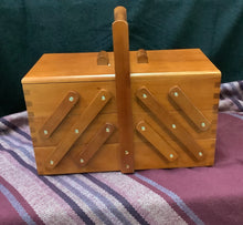 Load image into Gallery viewer, Old Style Cantilever Sewing Box
