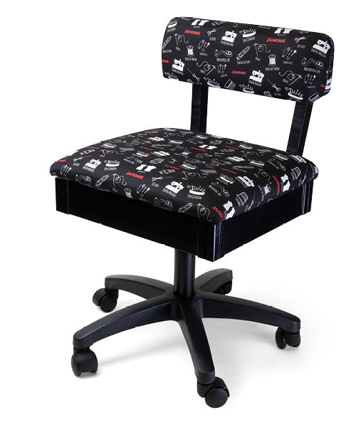 Janome Black Print Steno Chair