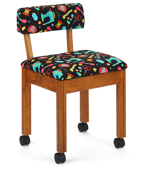 SEWING CHAIR - NOTIONS IN OAK