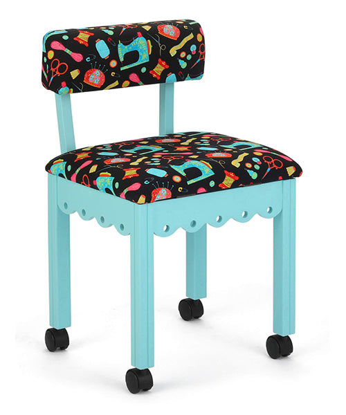 SEWING CHAIR - NOTIONS IN TEAL