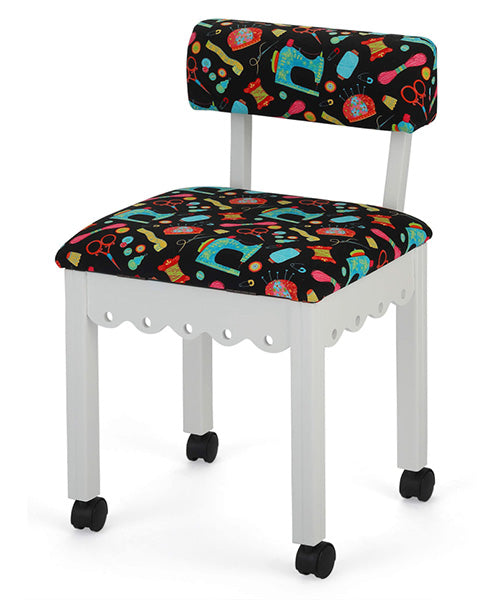 SEWING CHAIR - NOTIONS IN WHITE