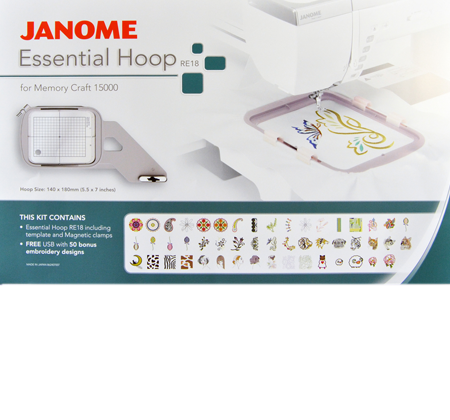 JANOME ESSENTIAL RE18 HOOP